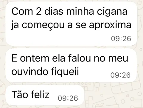 Print completo do relato de uma aluna