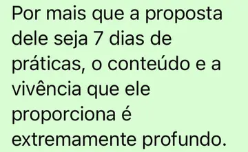 Print do relato de uma aluna